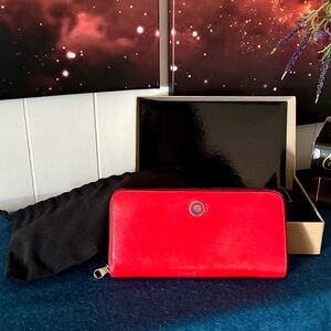 Loewe Red Leather Wallet in Box